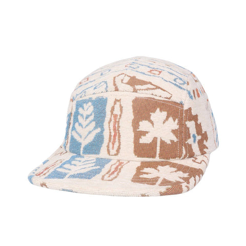 Hat (5 Panel) - Nature Jacquard Beige