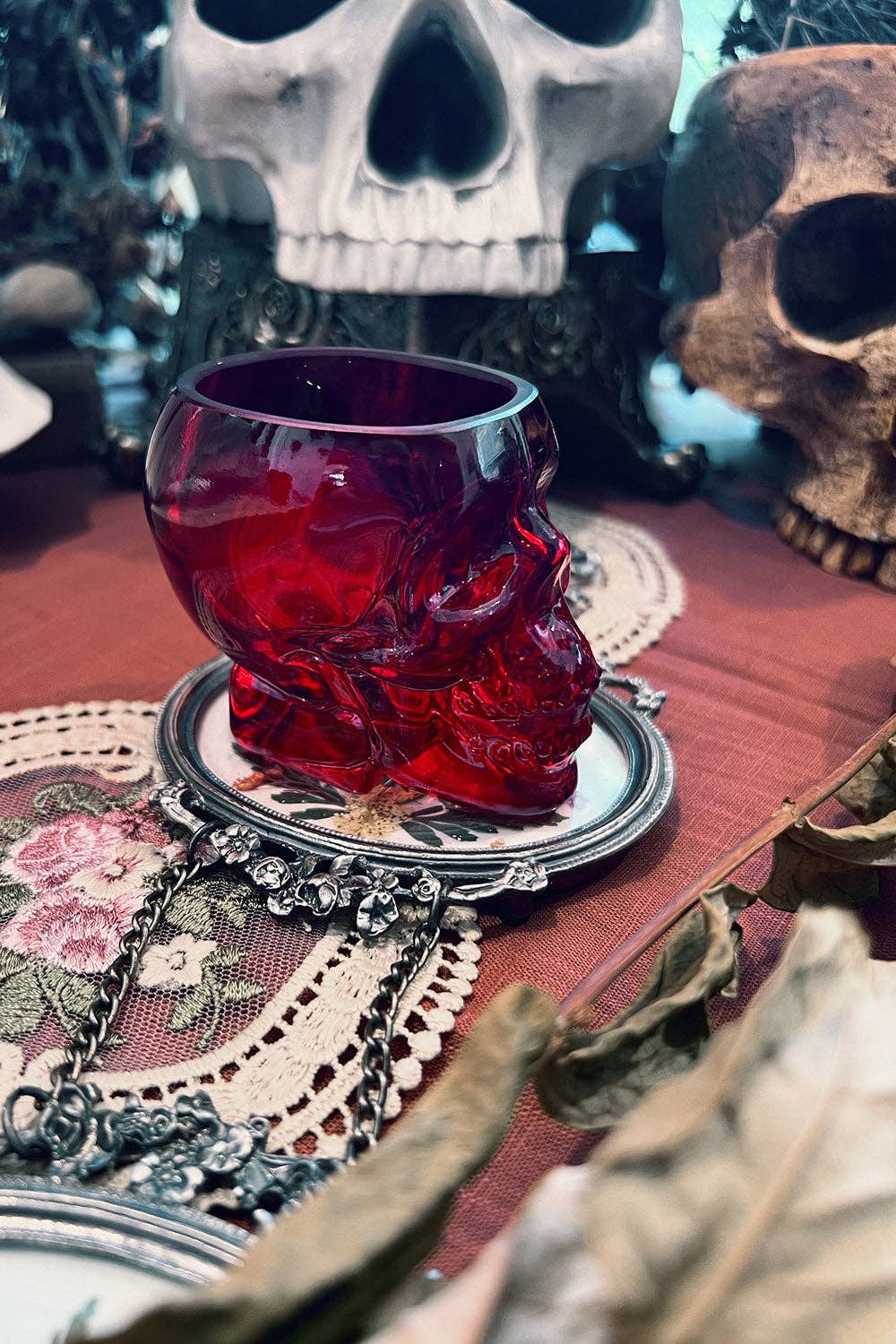 Shot Glass - Blood Red Skull