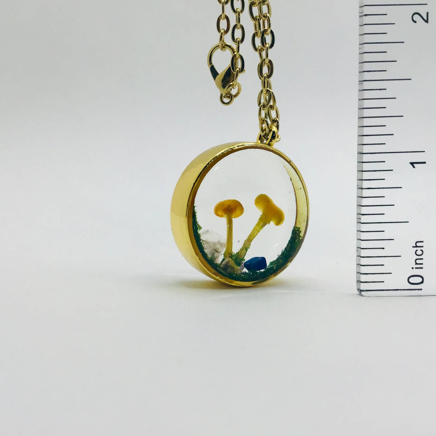 Curiosity Charm Necklace - Real Mushroom Gold # 4092