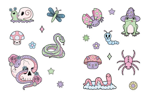 Sticker Book (Paperback) - Creepy Cute