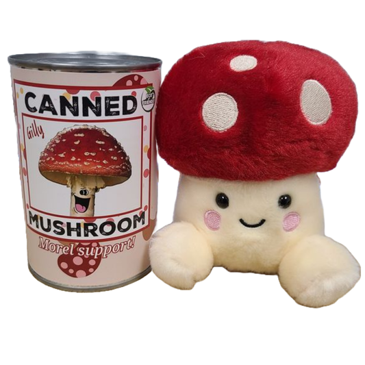 Stuffed Animal - Gilly the Canned Amanita Mushroom