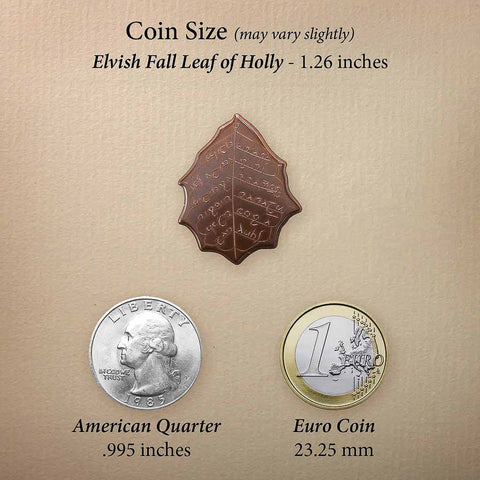Coin - Elvish Fall Leaf of Holly