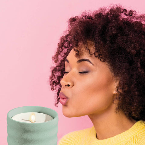 Flameless Candle Diffuser - Bubble (Green)