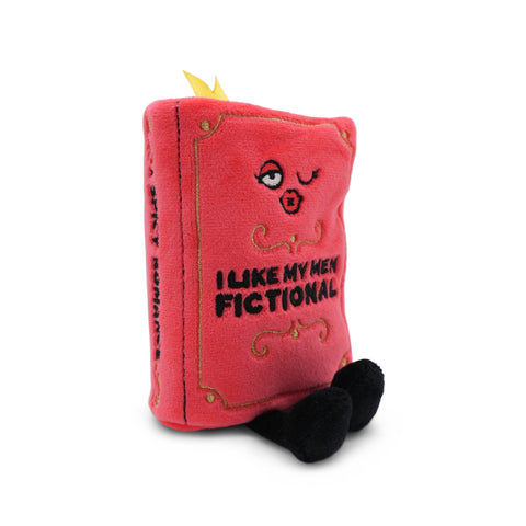 Keychain - "I Like My Men Fictional" Book Plush