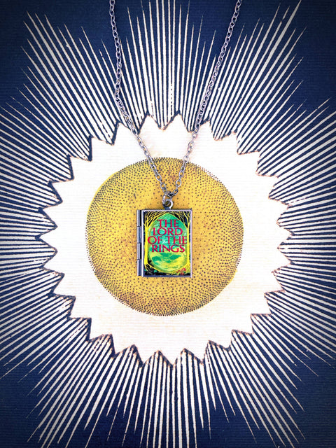 Necklace - Book Locket The Lord of the Rings Forest: Stainless Steel