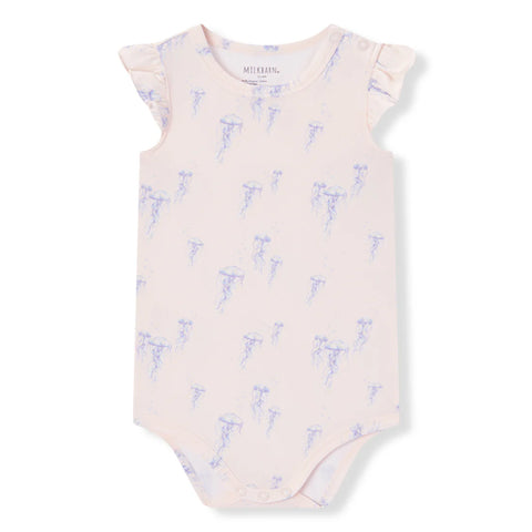 Onesie (Short Sleeve) - Sunset Jellyfish with Ruffles