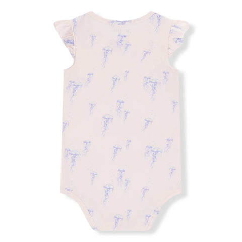 Onesie (Short Sleeve) - Sunset Jellyfish with Ruffles