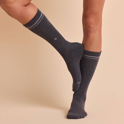 Comfort Crew Socks that Save Dogs - Black/Grey (3pk)