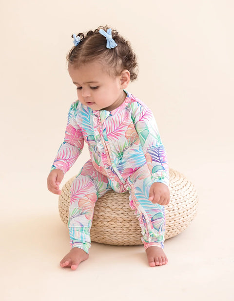 Ruffle Convertible Romper - Lucia