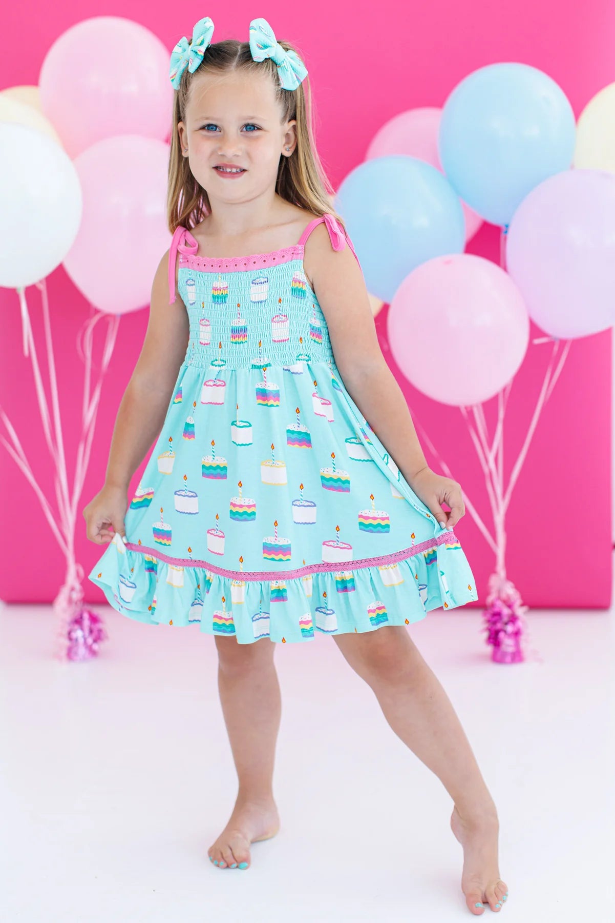 Smocked Birdie Dress - Harlow