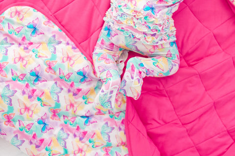 Ruffle Convertible Romper - Dahlia