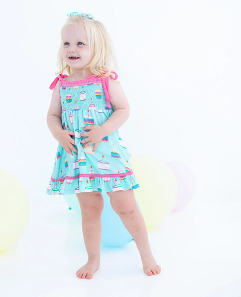 Smocked Birdie Dress - Harlow