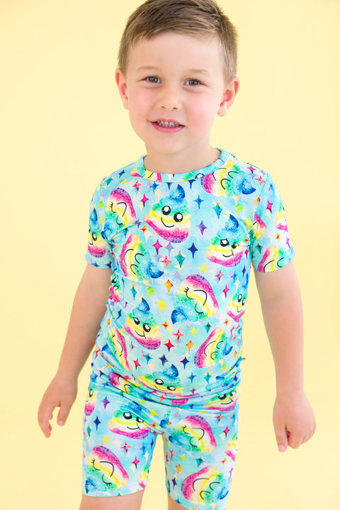 2 Piece Pajama Set (Short Sleeve & Shorts) - Johnny