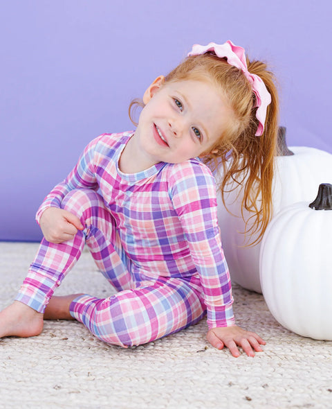 Hair Clip - Pink Velvet Bow