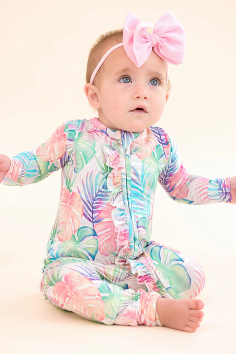 Ruffle Convertible Romper - Lucia