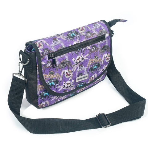 Stride Crossbody Bag - Jumping Spiders