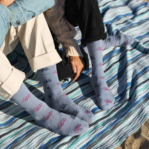 Socks that Protect Octopuses - Periwinkle