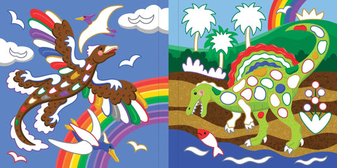 Color-By-Foil Sticker Book - Dinosaurs