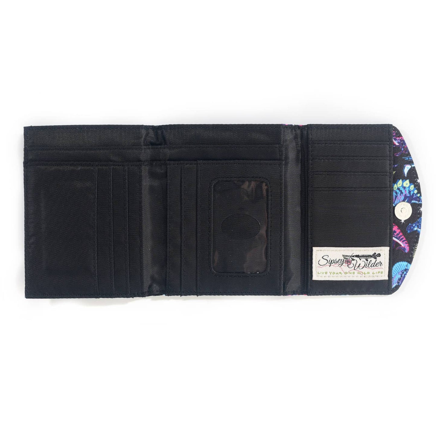 Trifold Wallet - Cosmic Dinos