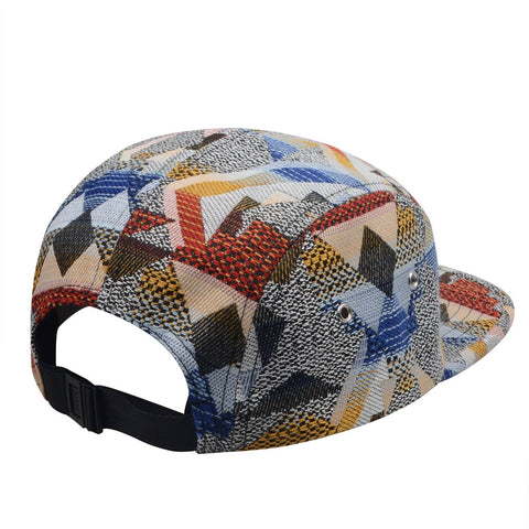 Hat (5 Panel) - Patchwork Jacquard