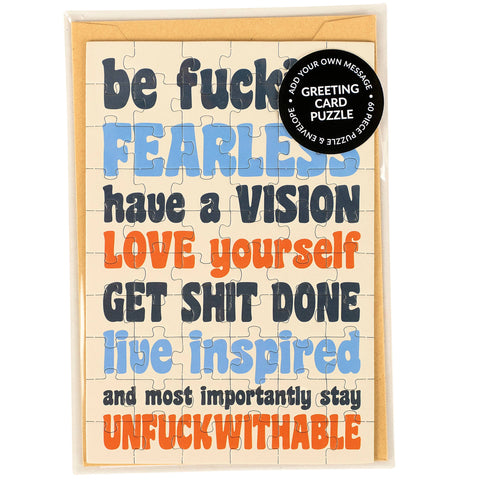 Greeting Card - Be Fearless Puzzle
