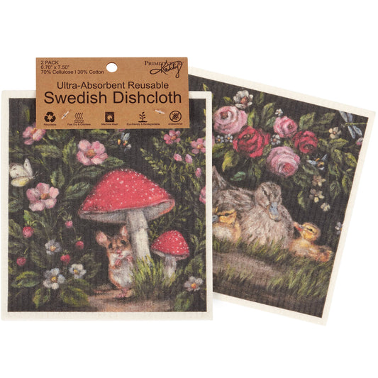 Swedish Dishcloth Set - Woodland Friends