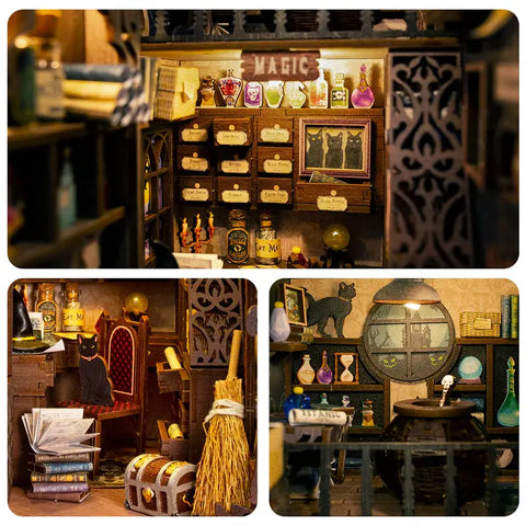 DIY Book Nook Kit - Magic Pharmacist with Dust Cover