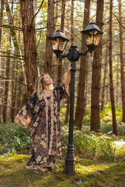 Lionheart Opera Duster - Narnia Inspired Print & Botanicals