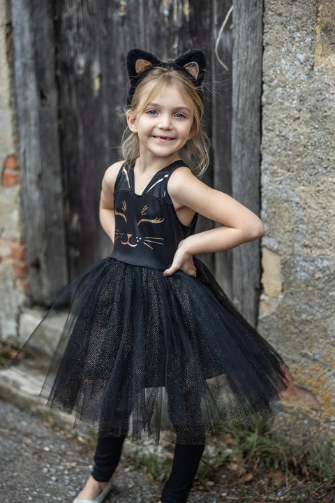 cat black dress Don't Up Your Cat...Oh, and Here I Am, Dressing Up perfectly sized for children aged 3 to 4 years old Black Cat Dress & Headpiece,