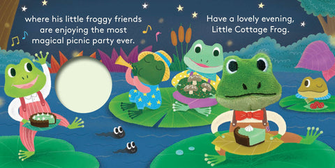Board Book - Little Cottage Frog Finger Puppet