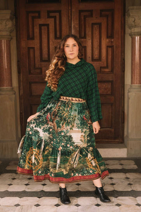 Atelier Skirt - Wildheart with Pockets Tassels & Unicorn