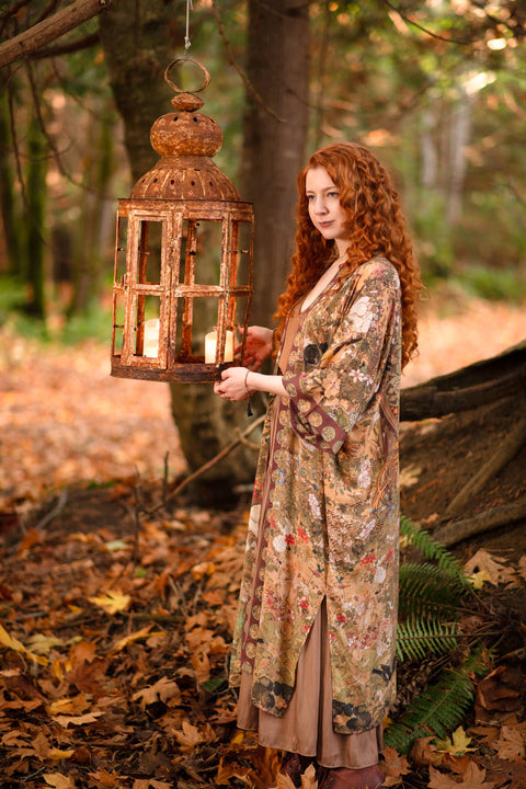 Bamboo Kimono Duster - Dreamweaver With Zodiac Signs