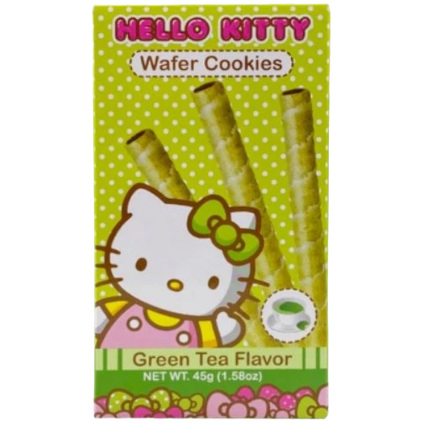 Candy - Hello Kitty Green Tea Wafer Cookies