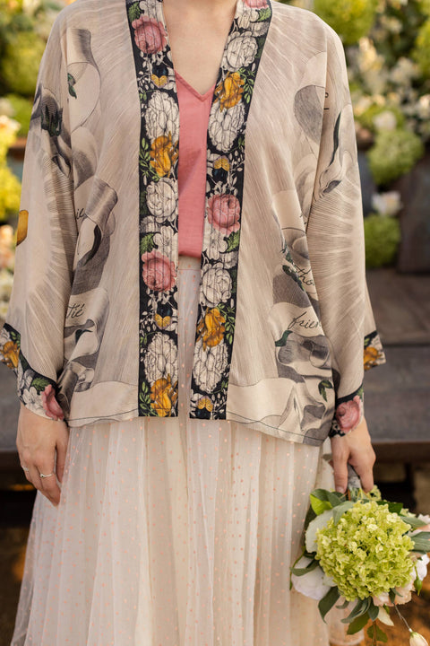 Bamboo Bohemian Cropped Kimono - Take My Hand