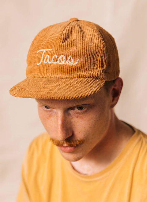 Hat (Corduroy) - Tacos Chainstitch Rust