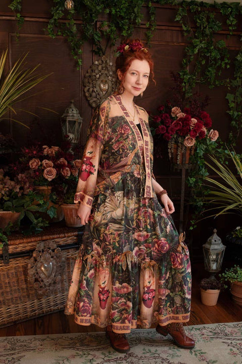 Atelier Skirt - Courage Dear Heart with Floral Print