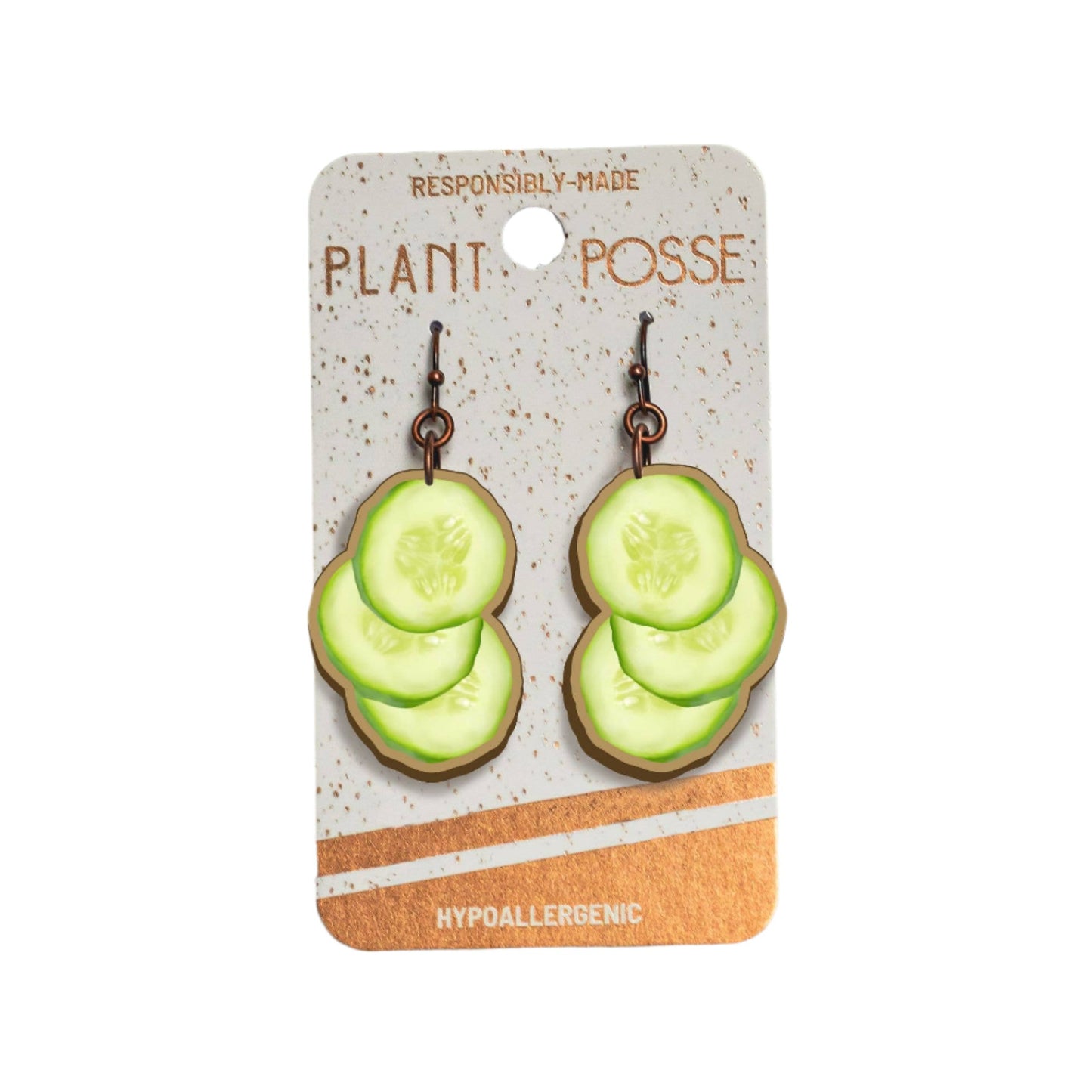 Dangle Earrings - Cucumbers