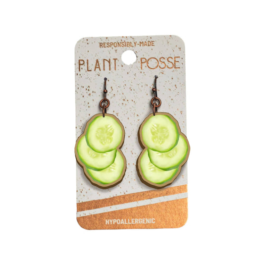 Dangle Earrings - Cucumbers