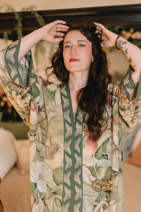 Opera Duster Kimono - Fleur De Soleil w/ Florals