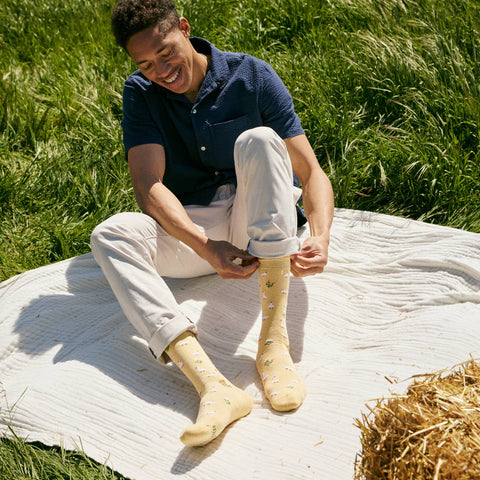 Socks that Save Geese - Yellow