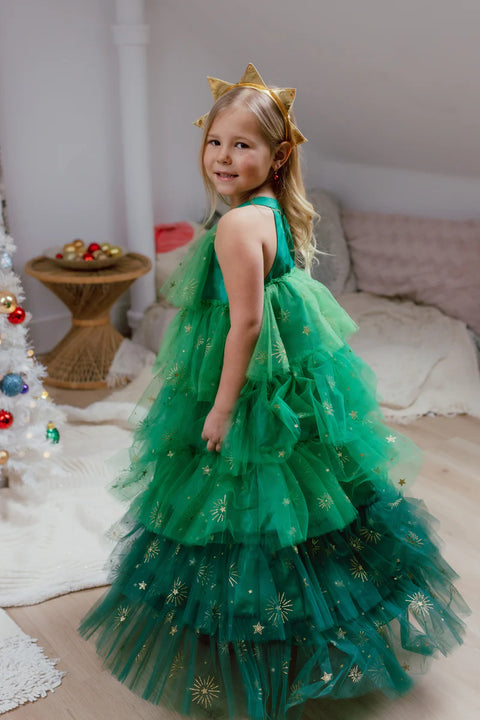 Dress Up - Christmas Tree Dress with Headpiece