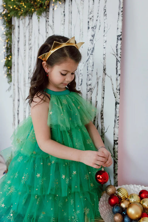 Dress Up - Christmas Tree Dress with Headpiece