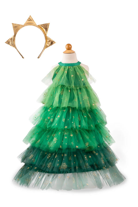 Dress Up - Christmas Tree Dress with Headpiece
