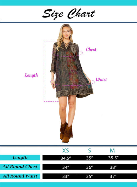 Chic Bohemian Stone-Washed Babydoll Dress - Gravel (Plus Size)