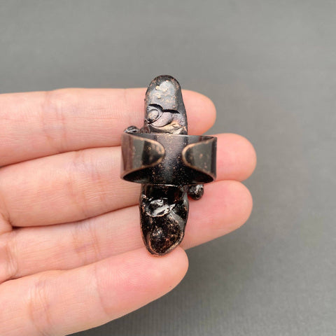 Ring - Vintage Irregular Kyanite Bronze (Size 7-8)