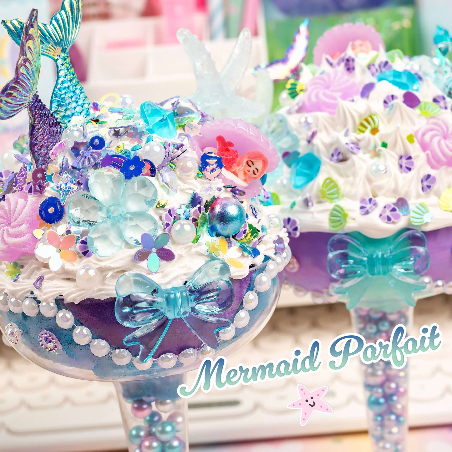 Clay Kit - Play & Display Mermaid Parfait Cafe