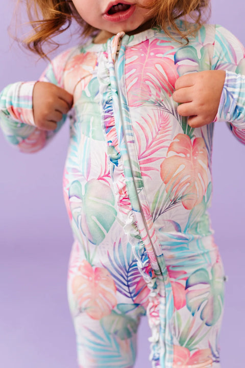 Ruffle Convertible Romper - Lucia