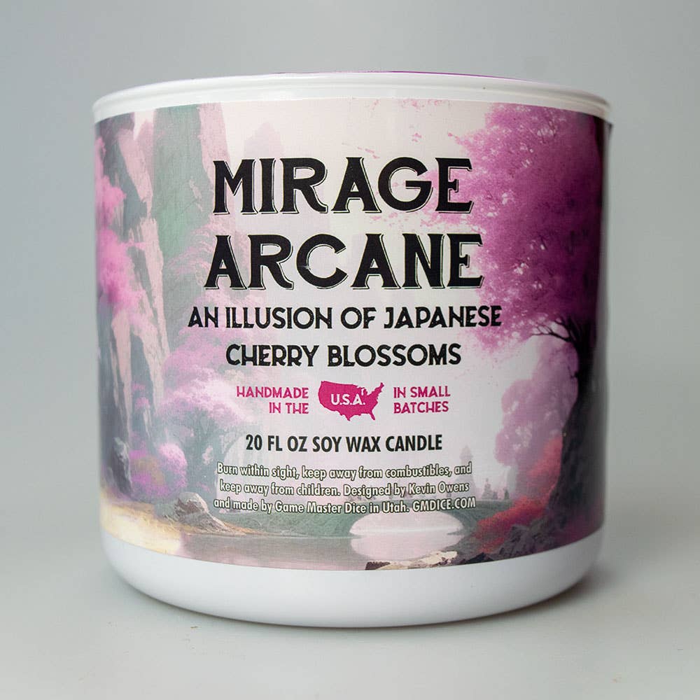 Gaming Candle (8oz) - Mirage Arcane