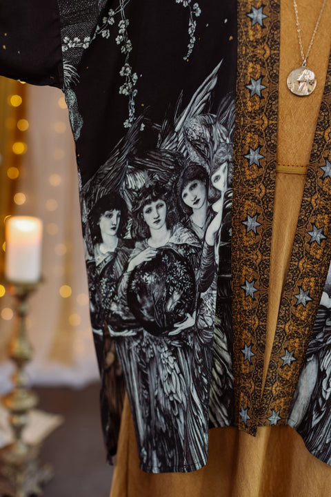 Matineé (Mid-Length) Duster - The Guardians with Angels & Moon