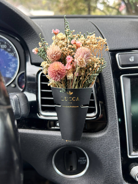 Car Air Freshener - Nontoxic Floral: Vanilla & Rose